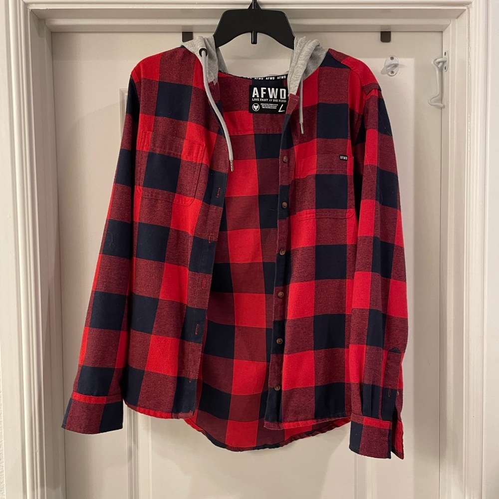 Alpha Forward women’s hooded flannel